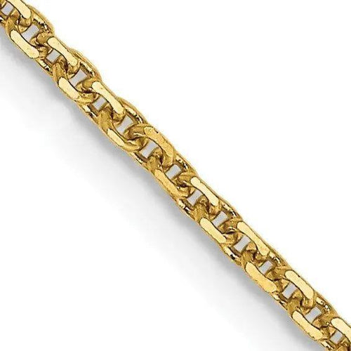 Load image 1 in gallery view. 14K Yellow Gold Chain - 1.45mm Solid D/C Cable 16"