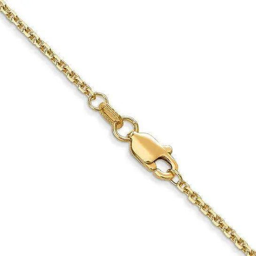 Load image 1 in gallery view. 14K Yellow Gold Chain - 1.45mm Solid D/C Cable 16"