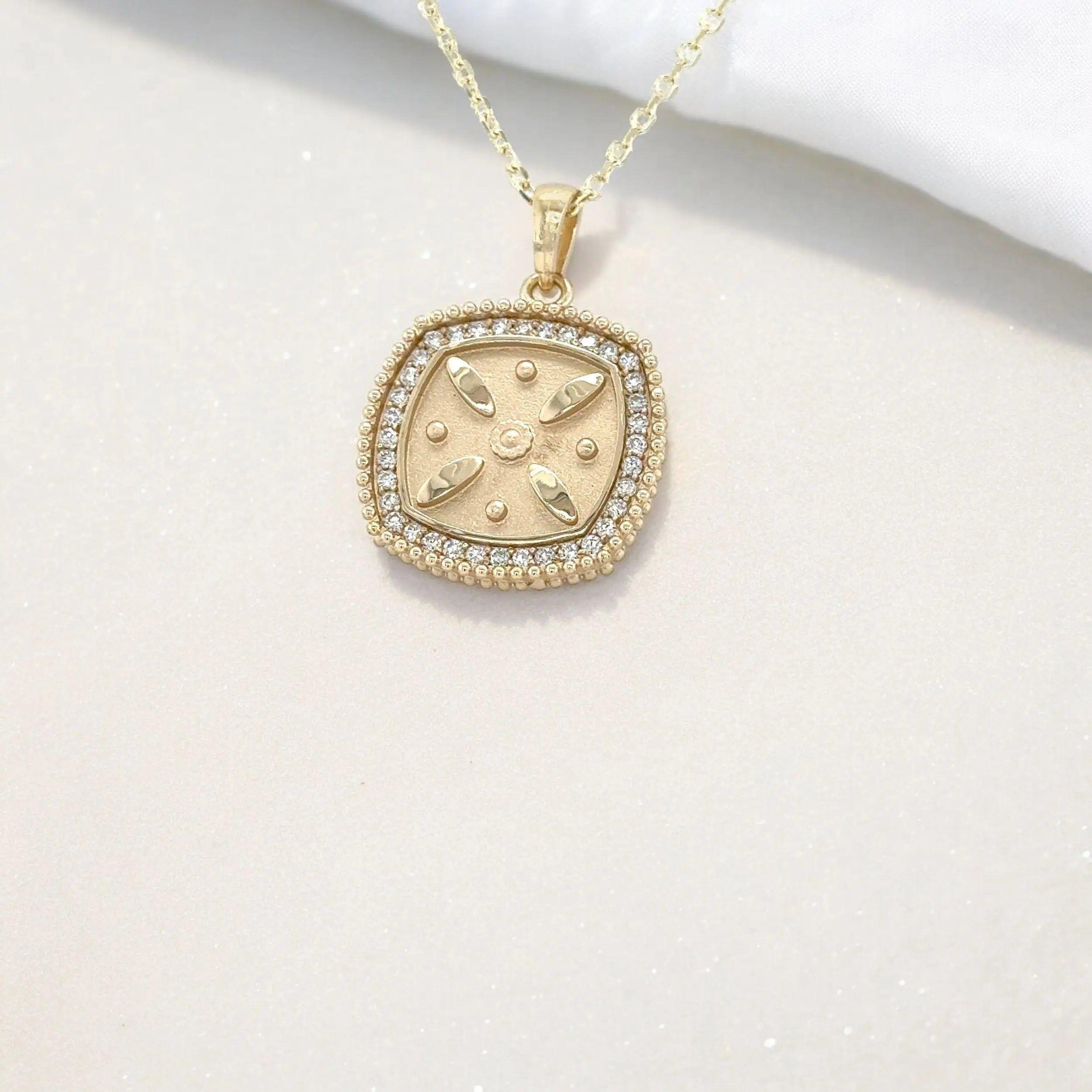 14KY Derafsh Kaviani Diamond Pendant