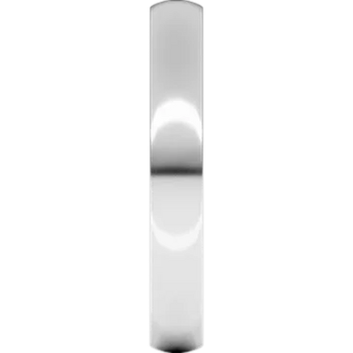 Load image 1 in gallery view. Edge view of the 3mm band showing the domed half-round profile
