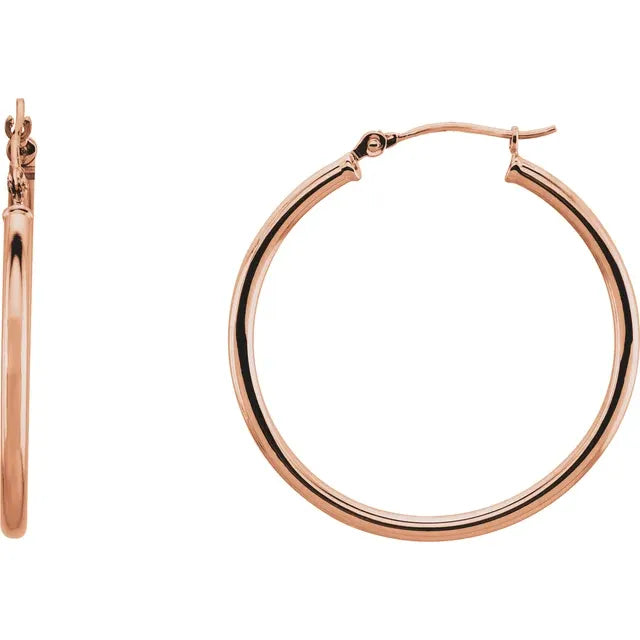 30mm 14K Hoop Earrings