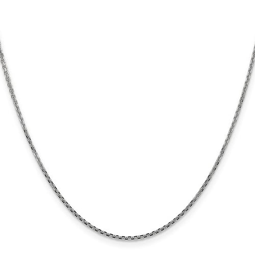 Load image 1 in gallery view. Gold Fashion Jewelry 14K White 14K Gold Chain - 1.5-mm Solid cable chain 16 to 18 adjustable