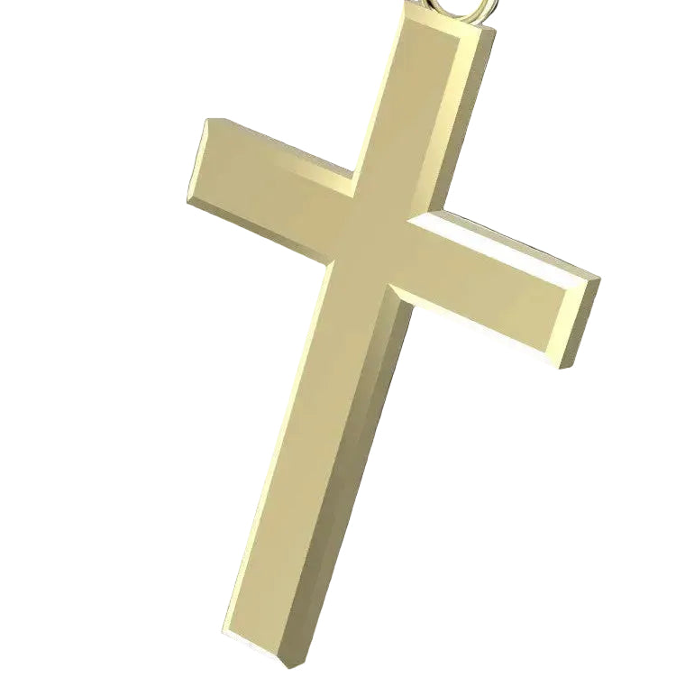 Custom Order 14K Yellow Custom Made Cross (Customer Material)