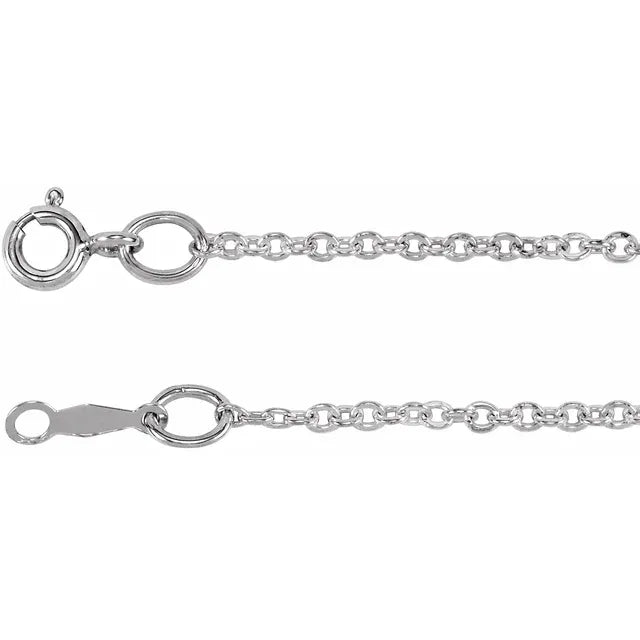 Sterling Silver 1.75mm Cable Chain