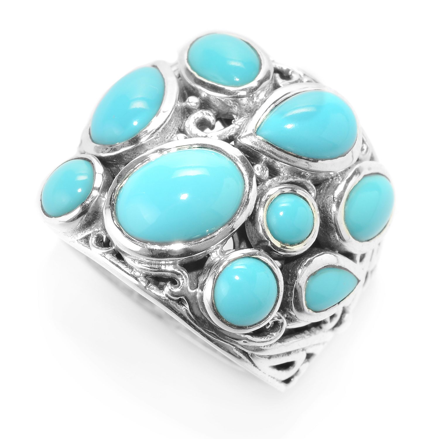 Silver Jewelry Sterling Silver Sleeping Beauty Turquoise Ring