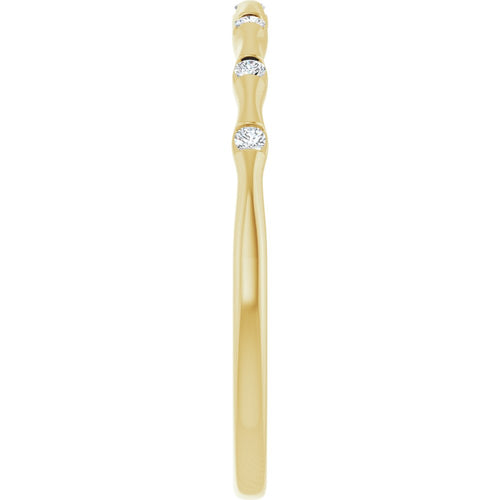 Load image 1 in gallery view. Diamond Jewelry Collections 14K .07 CTW Lab Diamond Stackable Ring