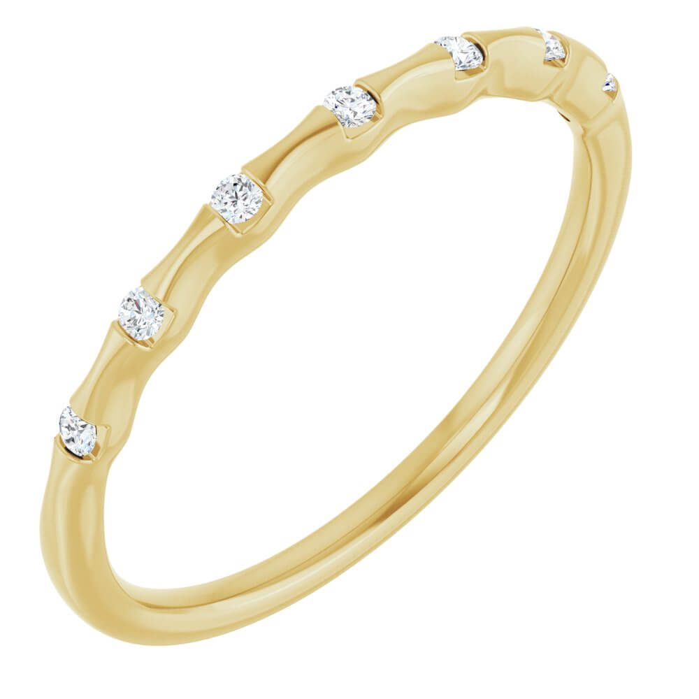 Diamond Jewelry Collections 14K Yellow 14K .07 CTW Lab Diamond Stackable Ring