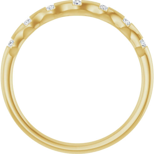 Load image 1 in gallery view. Diamond Jewelry Collections 14K .07 CTW Lab Diamond Stackable Ring