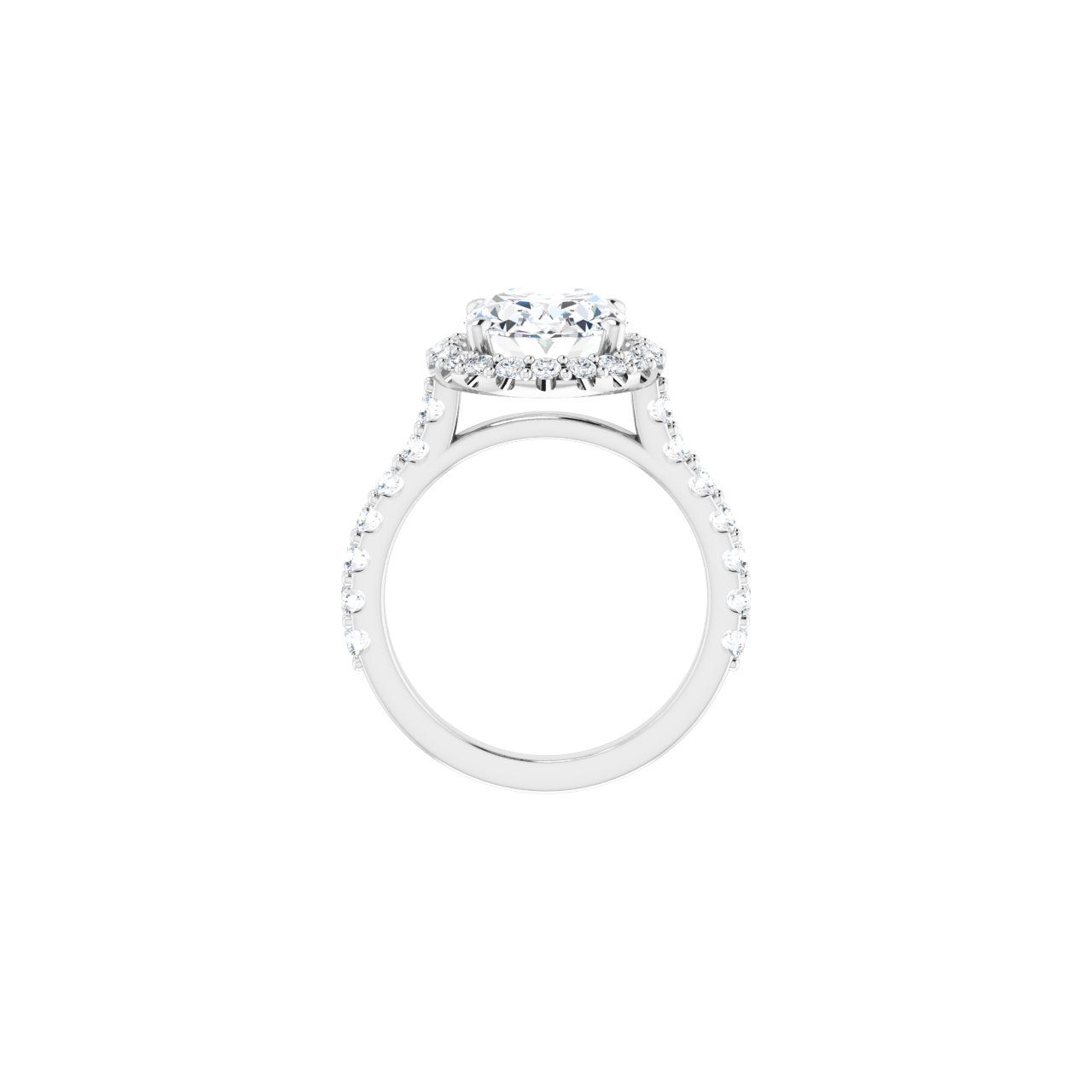 Engagement Rings Oval Engagement Ring Setting — Halo