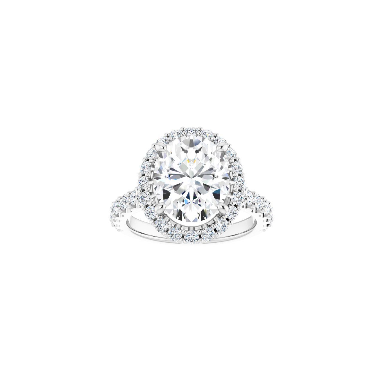 Engagement Rings Oval Engagement Ring Setting — Halo