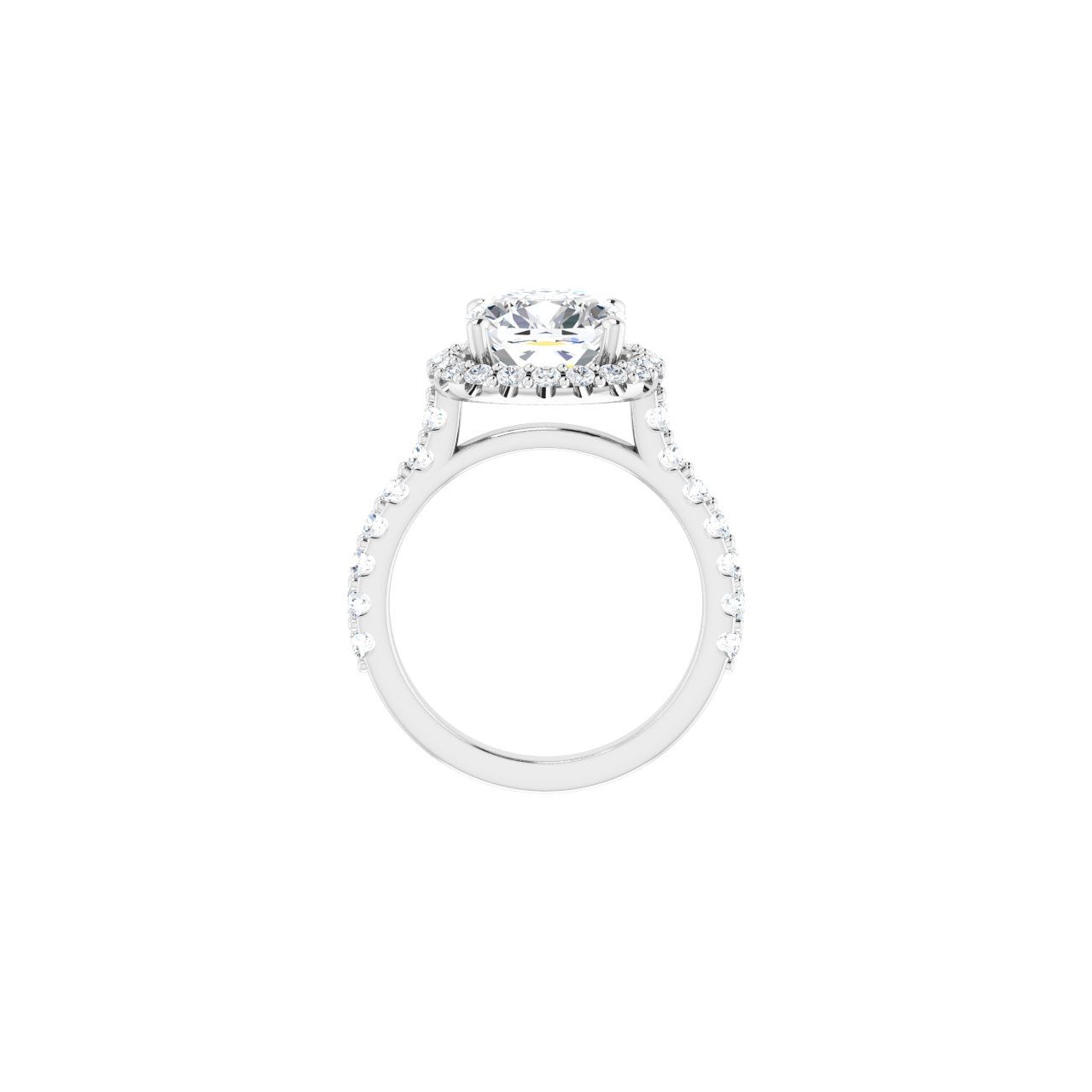 Engagement Rings Cushion Engagement Ring Setting — Halo