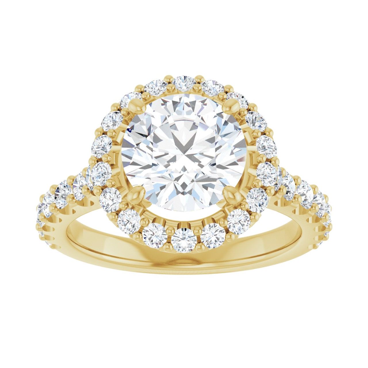 Engagement Rings Round Engagement Ring Setting — Halo