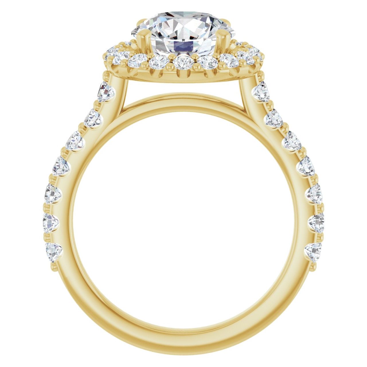 Engagement Rings Round Engagement Ring Setting — Halo