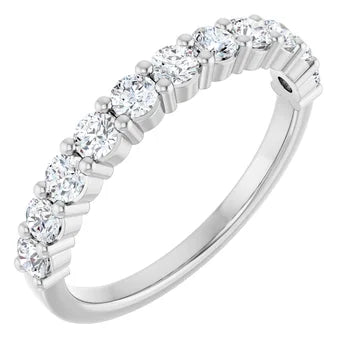 Load image 1 in gallery view. Diamond Wedding Rings Lab-Grown Diamond Wedding & Anniversary Band – 5/8 CTW Shared Prong Setting