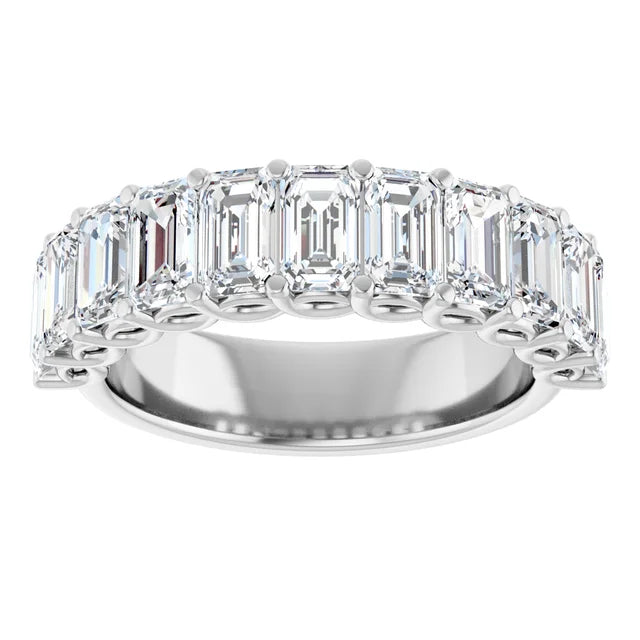 14KW Gold Moissanite Anniversary Ring.