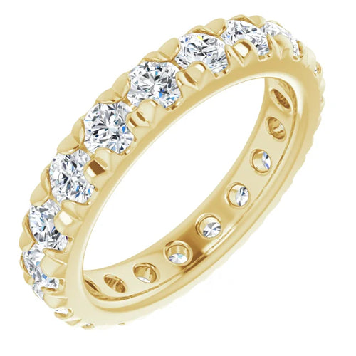 Load image 1 in gallery view. Diamond Wedding Rings Yellow Gold 14K White Gold 2.75 CTW Lab-Grown Diamond Eternity