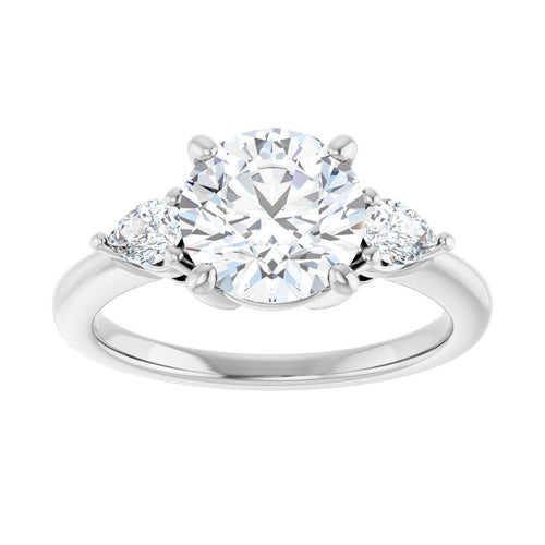 Load image 1 in gallery view. Engagement Rings Round Engagement Ring Setting