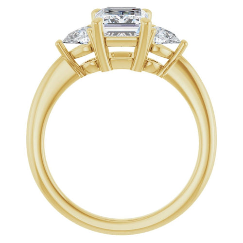 Load image 1 in gallery view. Engagement Rings Emerald-Cut Engagement Ring Setting