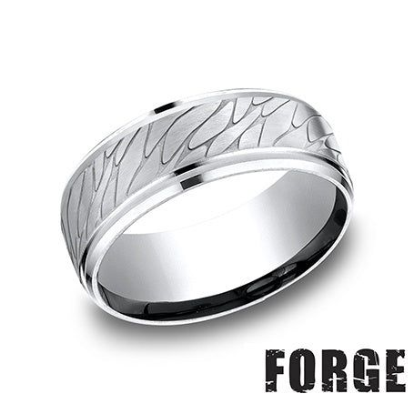 Load image 1 in gallery view. Wedding Rings 9MM Pebble- Cobalt Wedding Ring