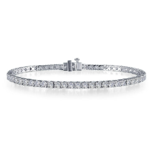 Load image 1 in gallery view. 7.25” Tennis Bracelet in Sterling Silver – 8.5 CTW