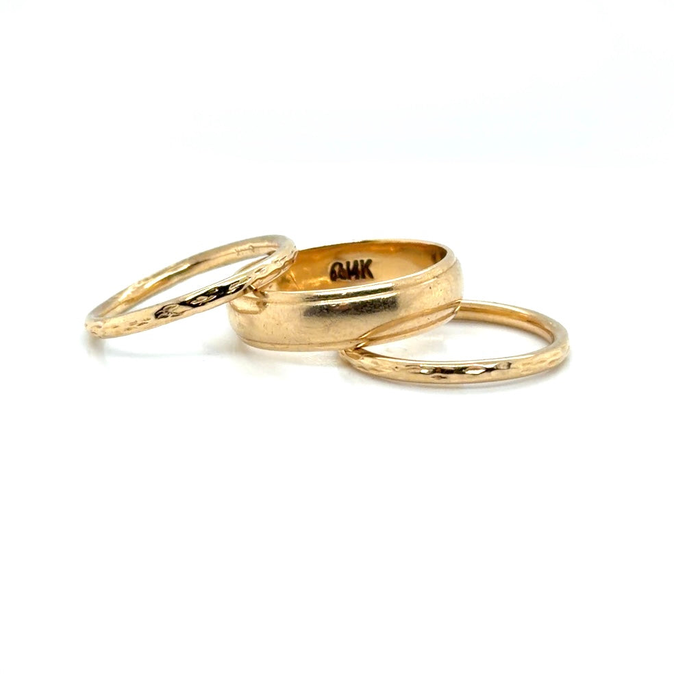 Custom Order Custom 14K Yellow Gold Memorial Cross | Crafted from a Wedding Band