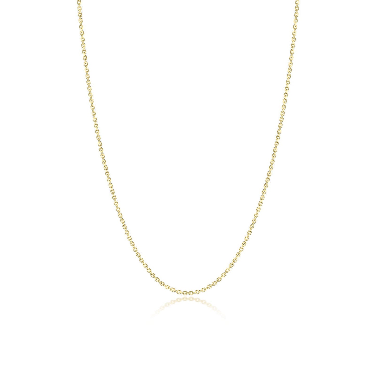 Lafonn's own product photo of the Venus chain in gold-finished sterling silver