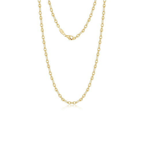 Load image 1 in gallery view. Lafonn's own product photo of the Charlotte chain in gold-finished sterling silver
