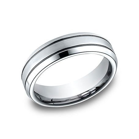 Load image 1 in gallery view. Wedding Rings COBALT 7.0MM BLACKENED