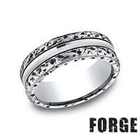 Wedding Rings COBALT 8.0MMCTRCUT DSTRS BLK