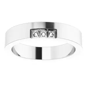 Continuum Sterling Silver 1.5 mm Round Ring Mounting  Farsi Jewelers