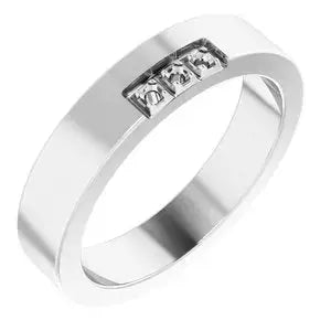 Continuum Sterling Silver 1.5 mm Round Ring Mounting