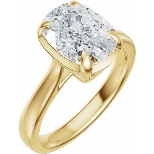 Load image 1 in gallery view. Elongated Cushion Cut Engagement Ring - 2.50 ct 14K Gold