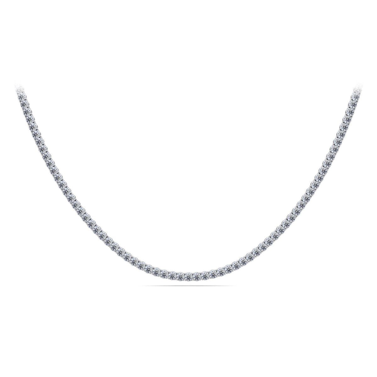 Diamond Jewelry Collections 14K White 14K White Lab Grown Diamond Tennis Necklace