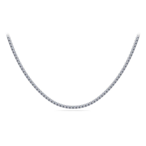 Load image 1 in gallery view. Diamond Jewelry Collections 14K White 14K White Lab Grown Diamond Tennis Necklace