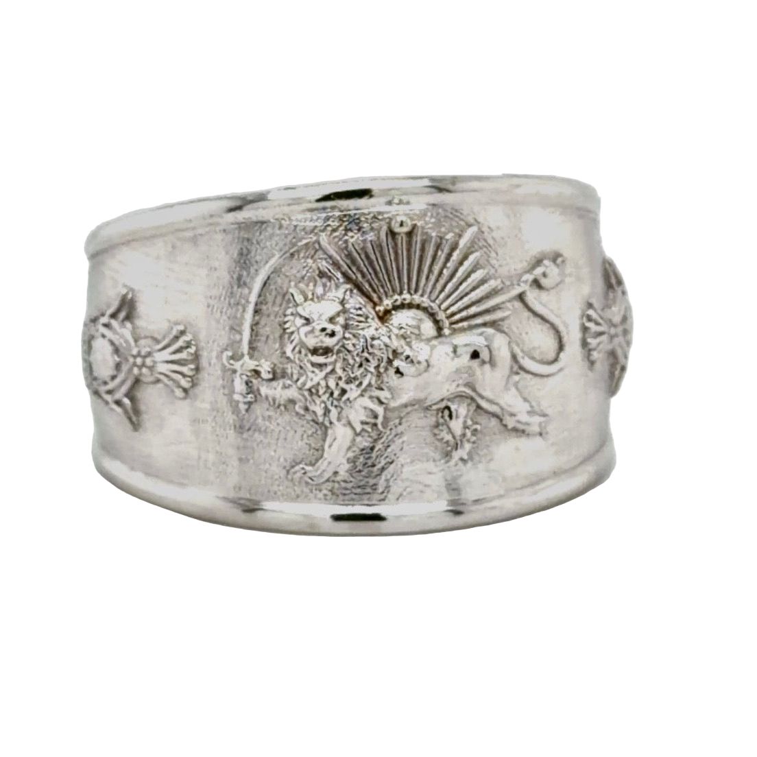 Custom Order Persian Imperial Lion & Sun Gold Ring