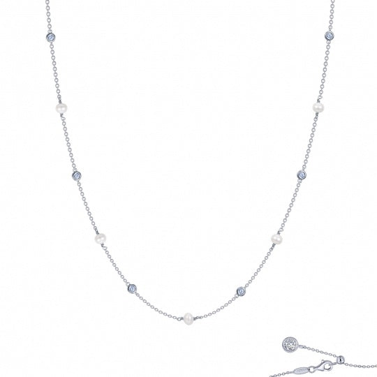 S-SilverCultured Freshwater Pearl Necklace - Farsi Jewelers