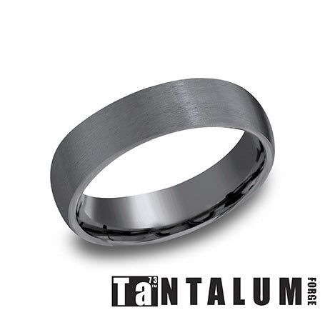 Tantalum 6mm Domed AllSatin - Farsi Jewelers
