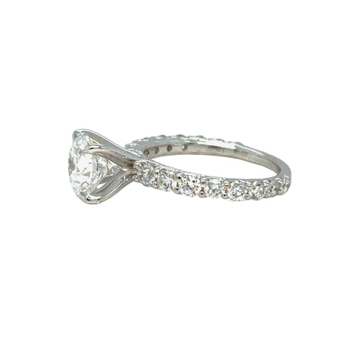 Load image 1 in gallery view. Engagement Rings 2.05 Carat Lab-Grown Diamond Custom Engagement Ring - 14K White Gold