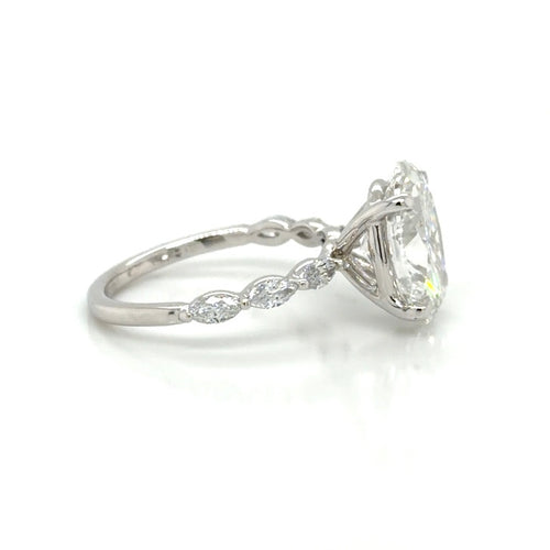 Load image 1 in gallery view. Engagement Rings Oval Diamond Engagement Ring 14K White Gold