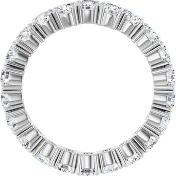 Diamond Wedding Rings 14K White Gold 2.00 ctw Lab Diamond Eternity Ring