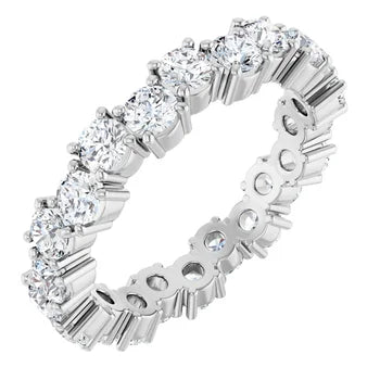 Diamond Wedding Rings 14K White Gold 2.00 ctw Lab Diamond Eternity Ring