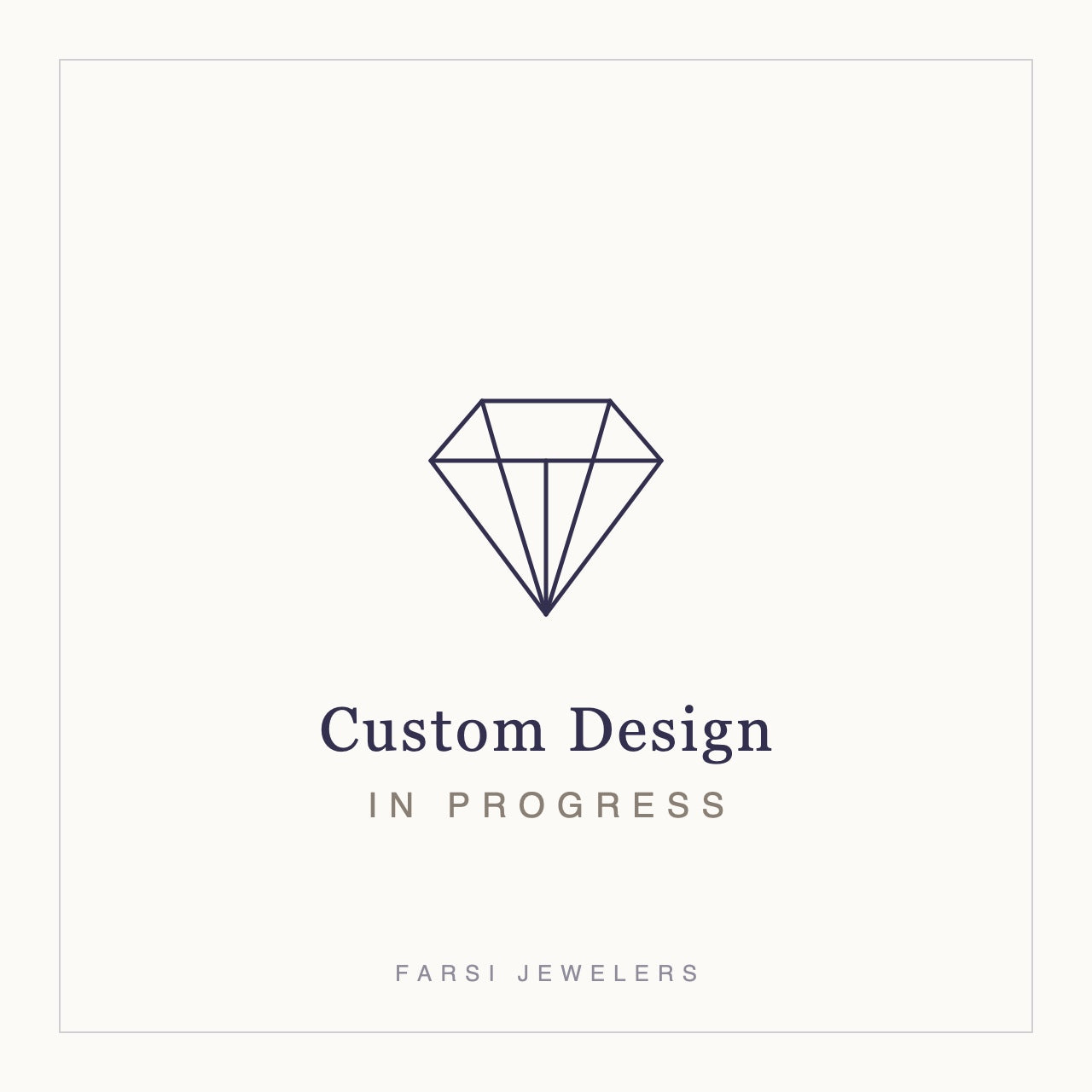 Custom design in progress at Farsi Jewelers, Sandy Springs — finished photos coming soon