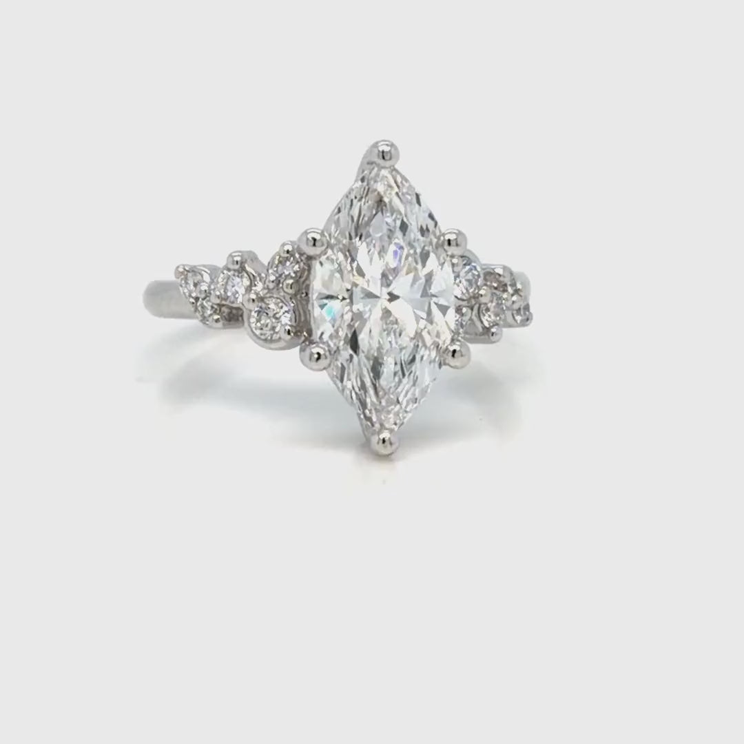 Platinum Marquise Engagement Ring