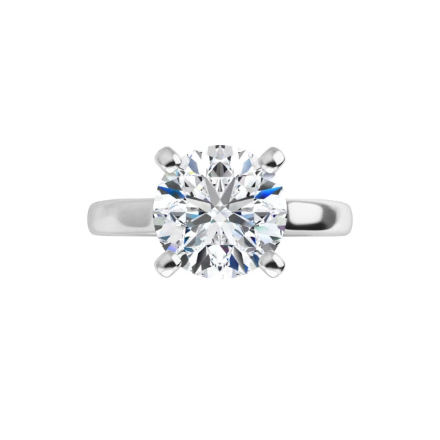2ct Solitaire 14KW gold engagement ring 