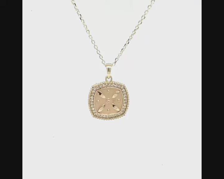 14KY Derafsh Kaviani Diamond Pendant