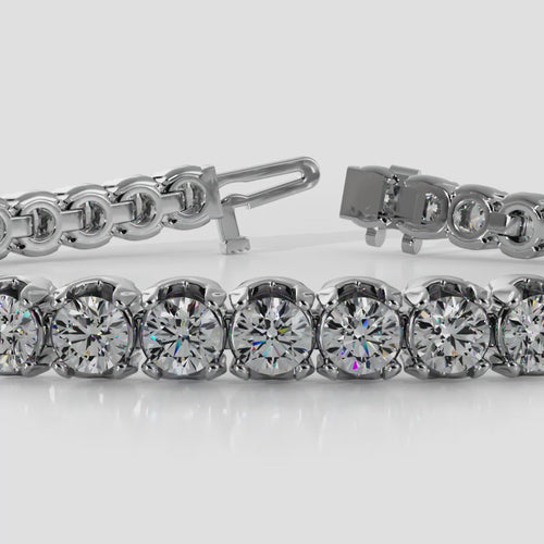 Load image 1 in gallery view. white gold diamond tennis bracelet sandy springs 