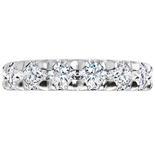 Load image 1 in gallery view. 14K White Gold 2 1/2 CTW Lab-Grown Diamond Eternity Band Size 5.5