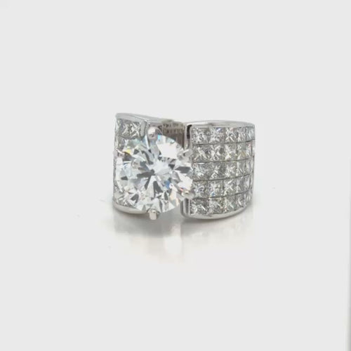 Load image 1 in gallery view. 5.06ct Round Lab-Grown Diamond VVS2 - D