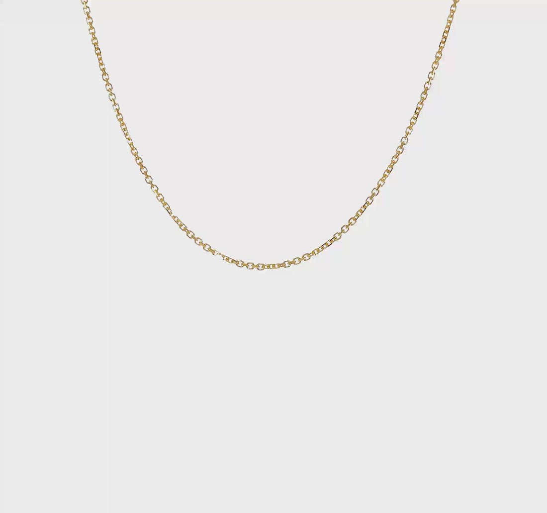 14ky gold cable chain