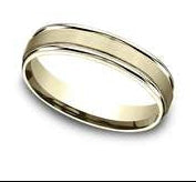 Wedding Rings 14K Yellow Gold 5-mm designer Wedding Band